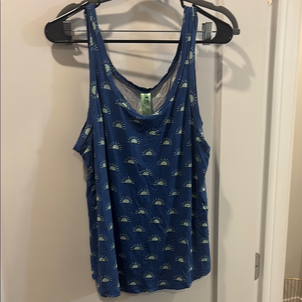 Honeydew blue printed PJ set XL